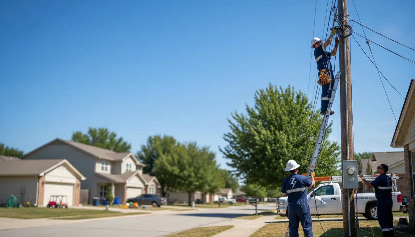 Residential electrician providing installation services in Heflin, LA